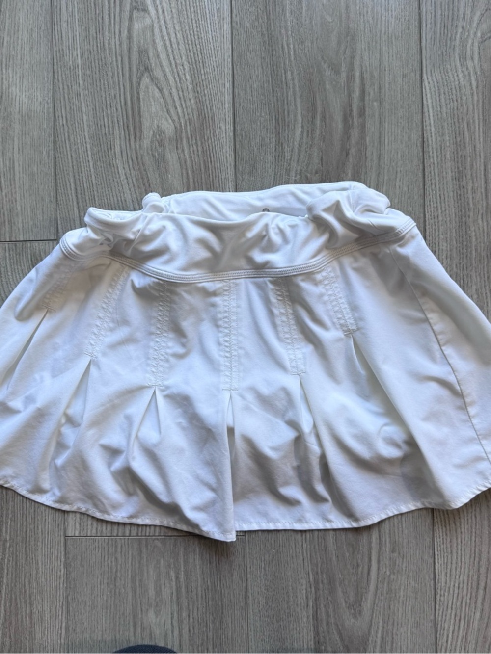 Athleta White Athletic Skort with Drawstring Waist